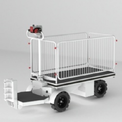 Man-on-board Motrized Platform Cart